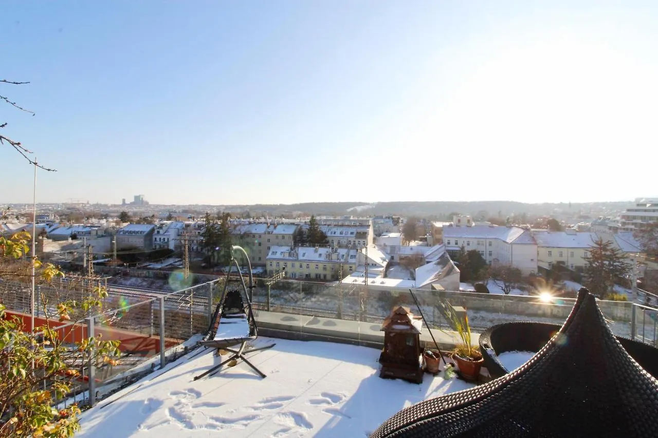 Rooftop Garden Loft 360 View Over Vienna Apartment